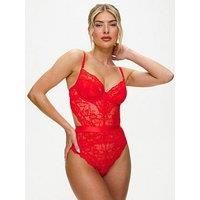 Ann Summers Hold Me Tight Body Hourglass Shaping, Ladies Underwear with Brazilian Brief, Cut-Out Back, & Underwired Cups - Genuine Womens Lingerie