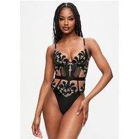 Ann Summers Dark Side Crotchless Body - Black
