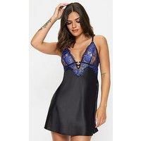 Ann Summers Endless Attraction Chemise - Black/Multi
