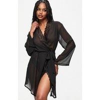 Ann Summers The Promising Robe - Black