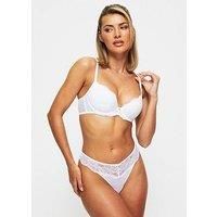 Ann Summers Sexy Lace Padded Plunge Bra In White