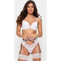 Ann Summers Sexy Lace Padded Boost Bra for Women with Plunge Neckline, Shape & Support - Every Day Bra White