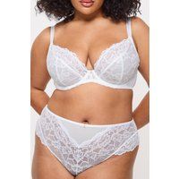Ann Summers Sexy Lace Fuller Bust Non Padded Plunge Bra In White