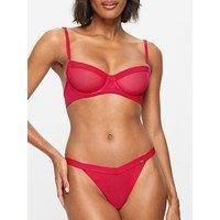 Kbx Zadie Non Pad Balcony Bra - Red