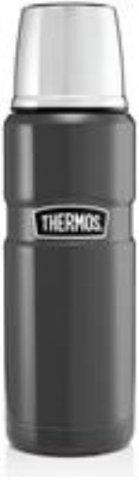 Thermos Stainless Steel 470ml King Flask - Gunmetal