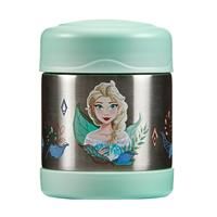 Thermos - Disney Frozen Food Flask (290ml) - BPA Free, Stainless Steel, Spill Proof, Elsa, Anna, Olaf Thermal Kids Flask with Personalised Name Labels for Lunch Box, 5 Hours Hot & 7 Hours Cold