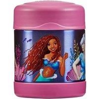 Thermos - The Little Mermaid Food Flask (290ml) - BPA Free, Stainless Steel, Spill Proof, Ariel Disney Thermal Kids Flask with Personalised Name Labels for Lunch Box, 5 Hours Hot & 7 Hours Cold