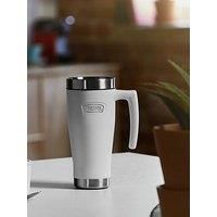 Thermos - Icon Ice White Travel Mug (470ml), Reusable Insulated Stainless Steel Coffee Cup for Hot or Cold Drinks, Vacuum Sealed Water Flask with a Leak-Proof Lid, 7hr Hot/22hr Cold