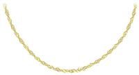 Revere 9ct Gold Twisted Curb 18 Inch Necklace
