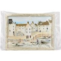 Creative Tops Cornish Harbour Bean Bag Cushion Laptray, Multicolour