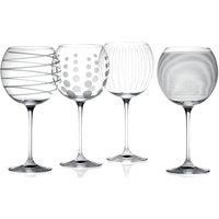 Mikasa Cheers Set of 4 Crystal Balloon Gin Glasses