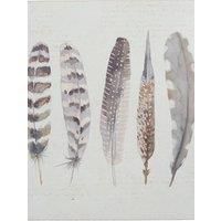 Creative Tops C000287 Cork-Backed Placemats / Table Mats with Printed /'Feather/' Design, Rectangular, Multi Colour, 40 x 29 cm, Set of 4, Large Placemats