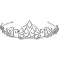 Jon Richard Women/'s Silver Filigree Statement Tiara