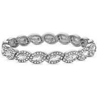 Jon Richard Women/'s Silver Crystal Navette Bracelet