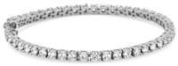 Simply Silver Sterling Silver Cubic Zirconia Tennis Bracelet