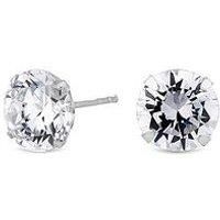 Simply Silver Women's Sterling Silver Cubic Zirconia Stud Earring