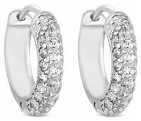 Sterling Silver 925 with Cubic Zirconia Mini Hoop Earrings