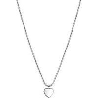 Sterling Silver 925 Polished Heart Necklace