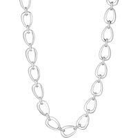 Inicio Recycled Sterling Silver Plated Open Linked Necklace - Gift Pouch