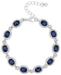 Jon Richard Silver Plated Blue Halo Bracelet