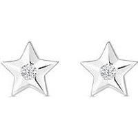 Simply Silver Recycled Sterling Silver 925 Mini Star Stud