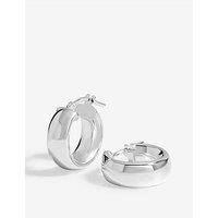 Simply Silver Sterling Silver 925 Polished Chubby Mini Hoop Earrings