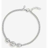 Sterling Silver 925 Premium Polished Link Bracelet