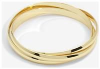Jon Richard Gold Plated Interlock Bangles
