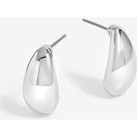 Inicio Silver Plated Polished Teardrop Earrings - Gift Pouch