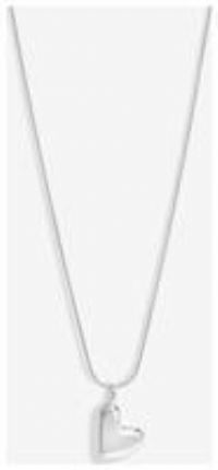 Simply Silver Sterling Silver 925 Molten Heart Pendant