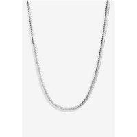 Sterling Silver 925 Flat Herringbone Necklace