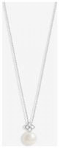 Simply Silver Sterling Silver 925 Clover And Pearl Pendant