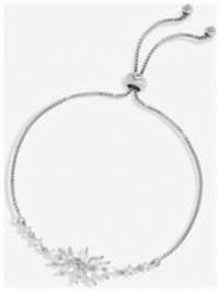 Jon Richard Cubic Zirconia Floral Toggle Bracelet