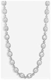 Jon Richard Silver Plated Crystal Halo Necklace