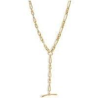 Jon Richard Jon Richard Gold Plated T Bar Necklace