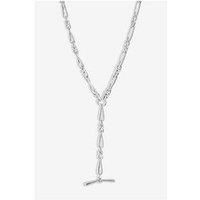 Jon Richard Silver Plated T Bar Necklace