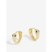 Jon Richard Gold Plated Snake Huggie Earrings