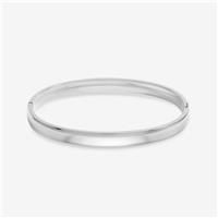 Jon Richard Women's Waterproof Silver Plated Polished Bangle