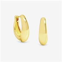Jon Richard Women's Gold Plated Polished Hoop Earrings