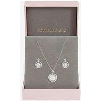 Jon Richard Gold Plated And Cubic Zirconia Pearl Halo Box Set - Gift Box