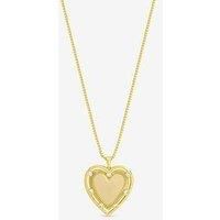 Inicio 14K Gold Plated Textured Heart Charm Pendant
