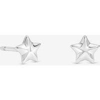 Simply Silver Women's Sterling Silver 925 Mini Polished Star Stud Earrings