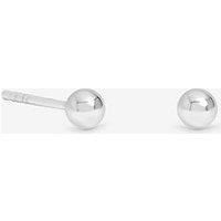 Simply Silver Women's Sterling Silver 925 Polished Ball Stud Earrings