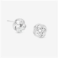 Simply Silver Sterling Silver 925 Polished Knot Stud Earrings