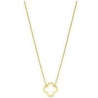 Jon Richard Waterproof Gold Plated Clover Pendant