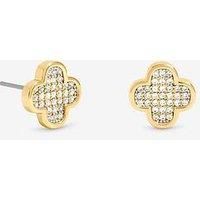 Jon Richard Gold Plated Mirco Pave Stud Earrings