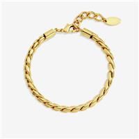 Jon Richard Women's Gold Plated Twist Chain Bracelet