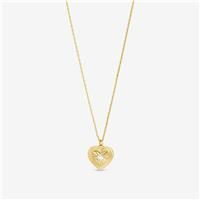 Jon Richard 18K Gold Plated Heart Pedant - Gift Box
