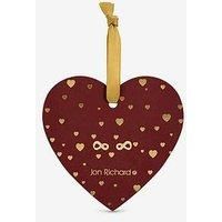 Jon Richard Women's 18K Gold Plated Pave Infinity Earrings - Hanging Heart