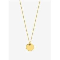 Jon Richard Women's 14ct Real Gold Plated Sterling Silver Polished Heart Charm Pendant